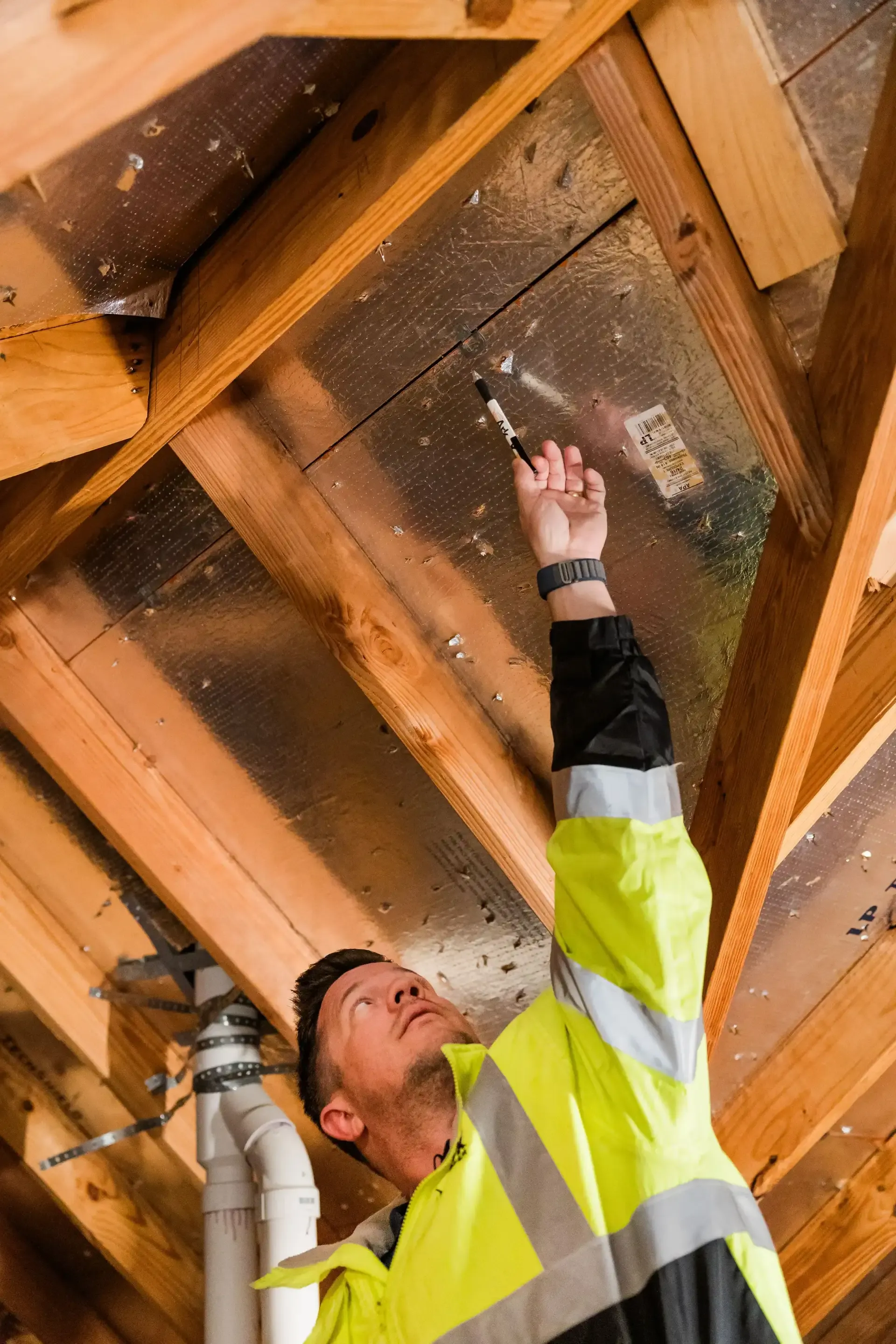 Ark Roofer inspector documenting a roof