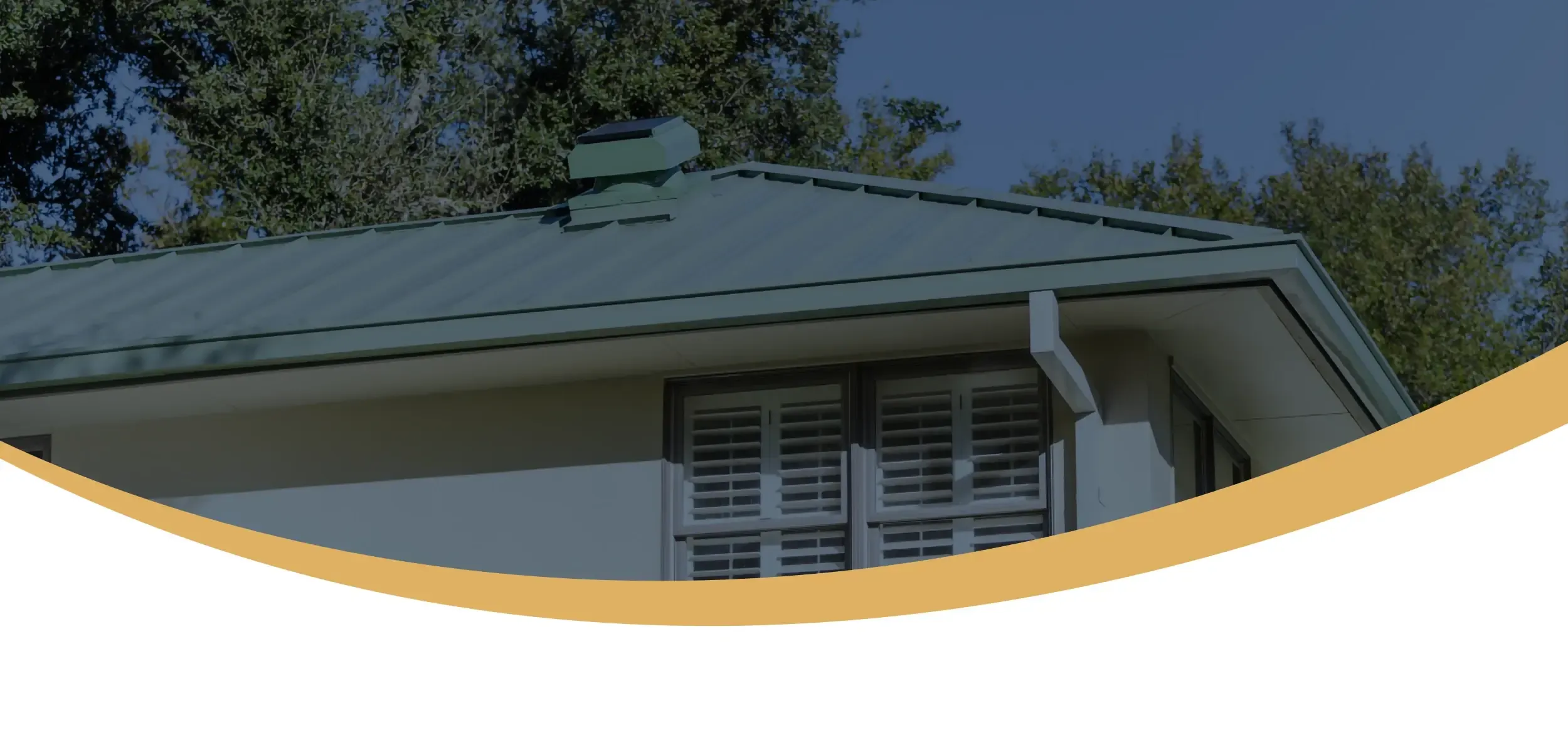 Completed seamless gutter system on a Georgetown home