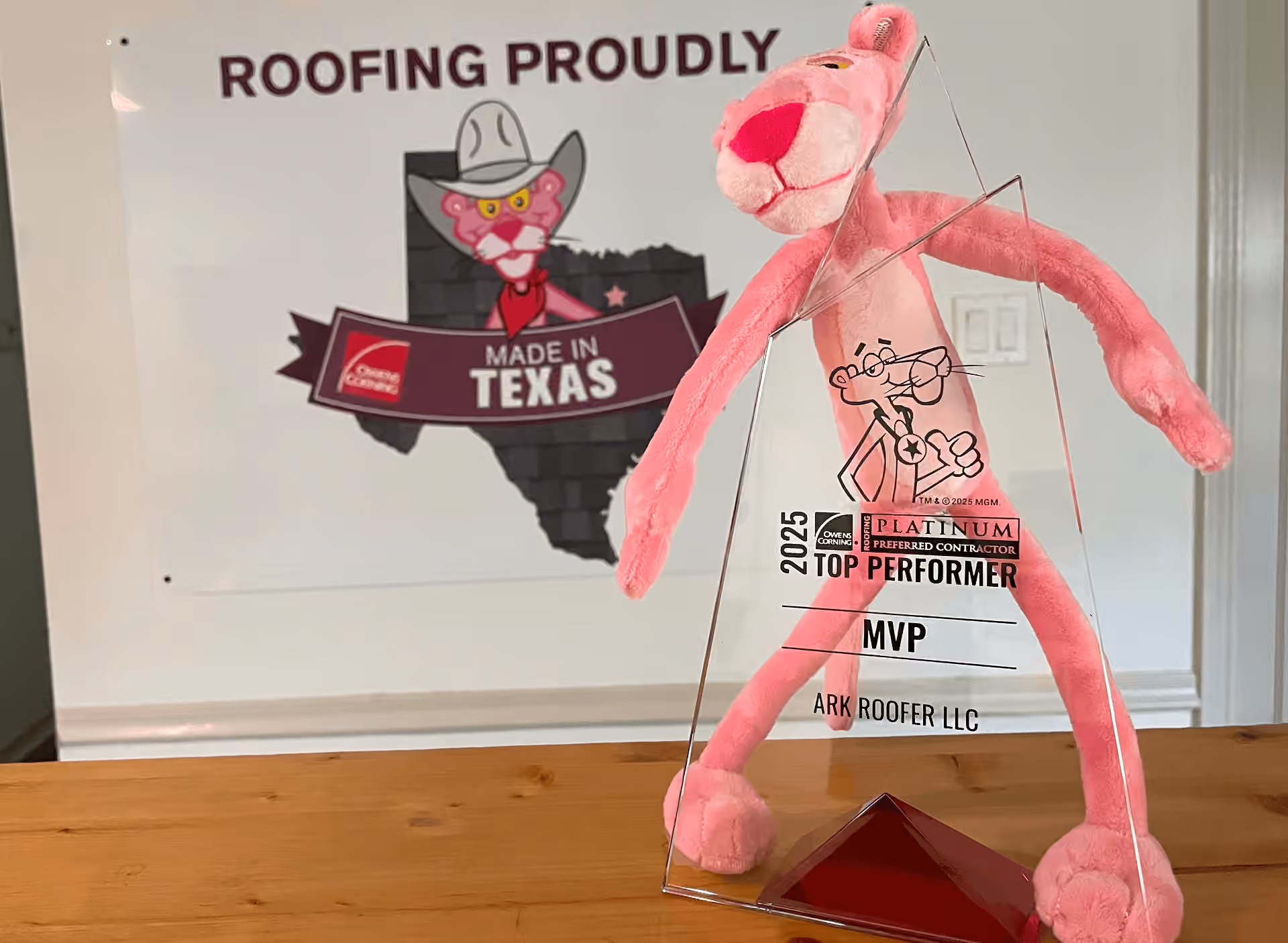 ARK ROOFER EARNS DUAL RECOGNITION AT OWENS CORNING PLATINUM CONFERENCE