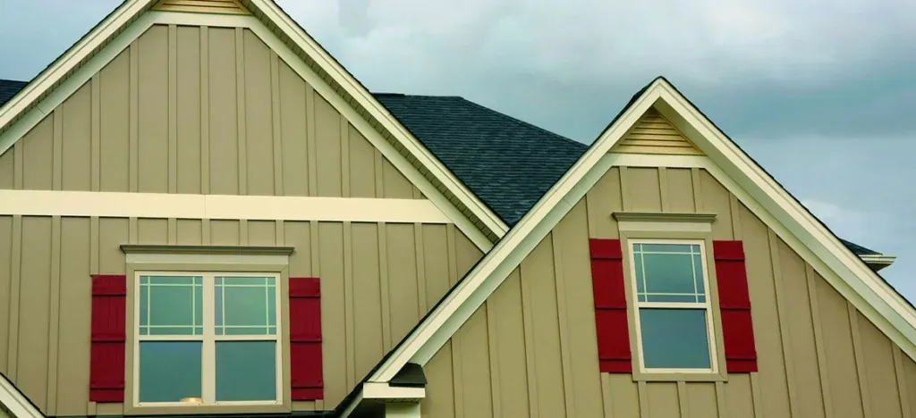 Hardie panel vertical siding on a Georgetown home